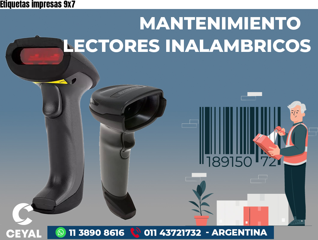 Etiquetas impresas 9x7
