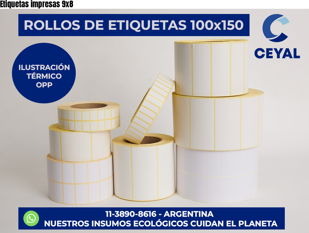 Etiquetas impresas 9×8