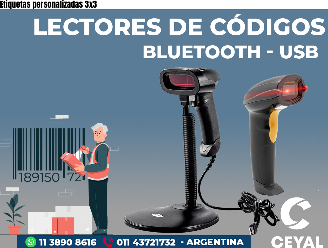 Etiquetas personalizadas 3x3