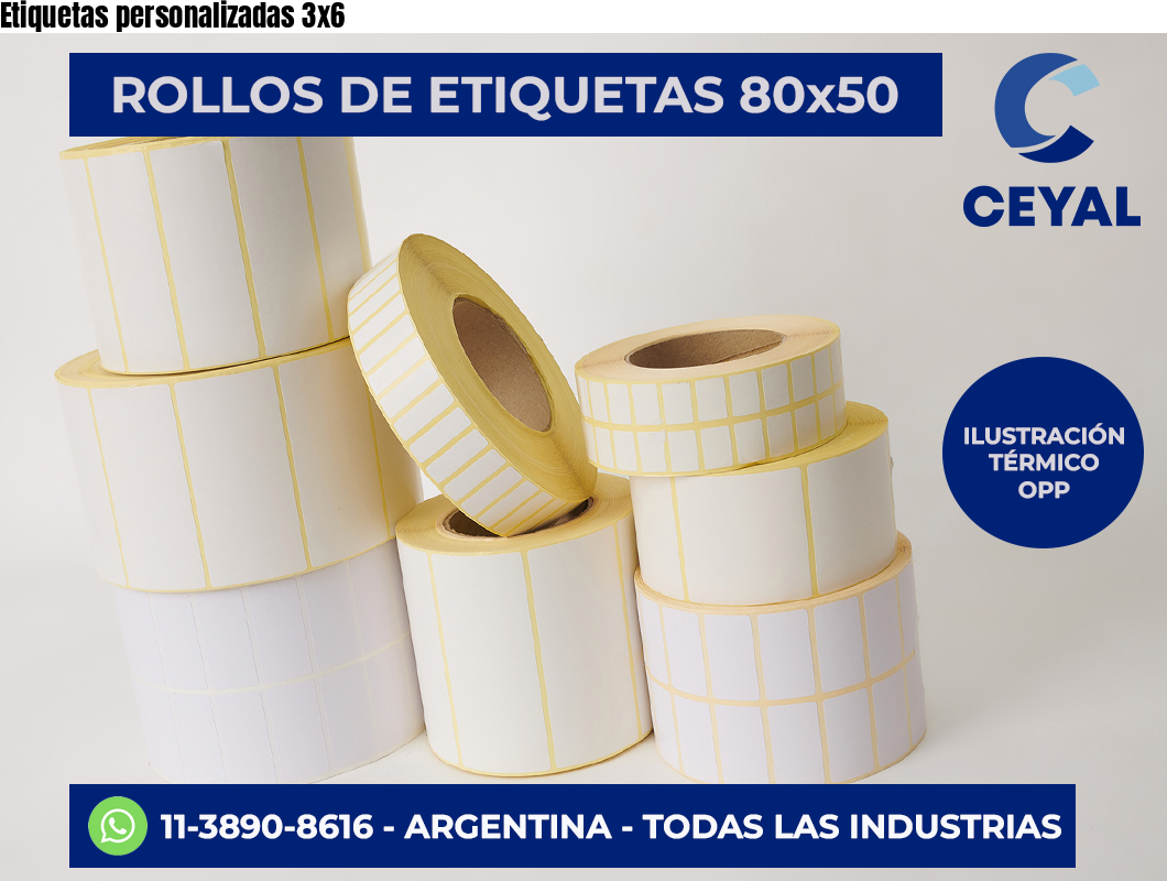 Etiquetas personalizadas 3×6