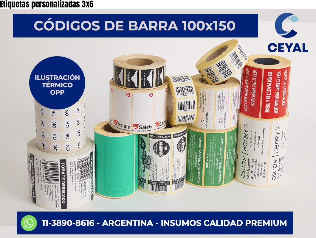 Etiquetas personalizadas 3×6