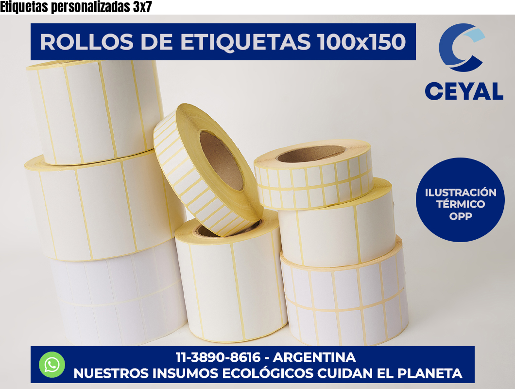 Etiquetas personalizadas 3×7