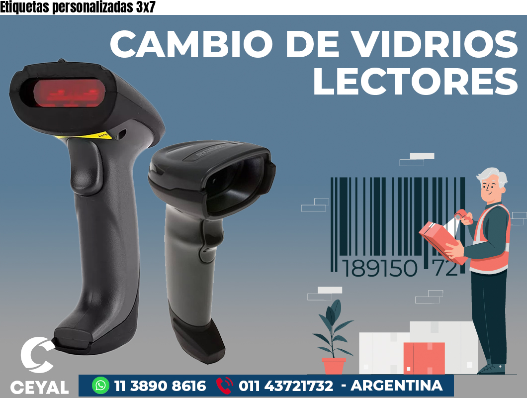 Etiquetas personalizadas 3x7