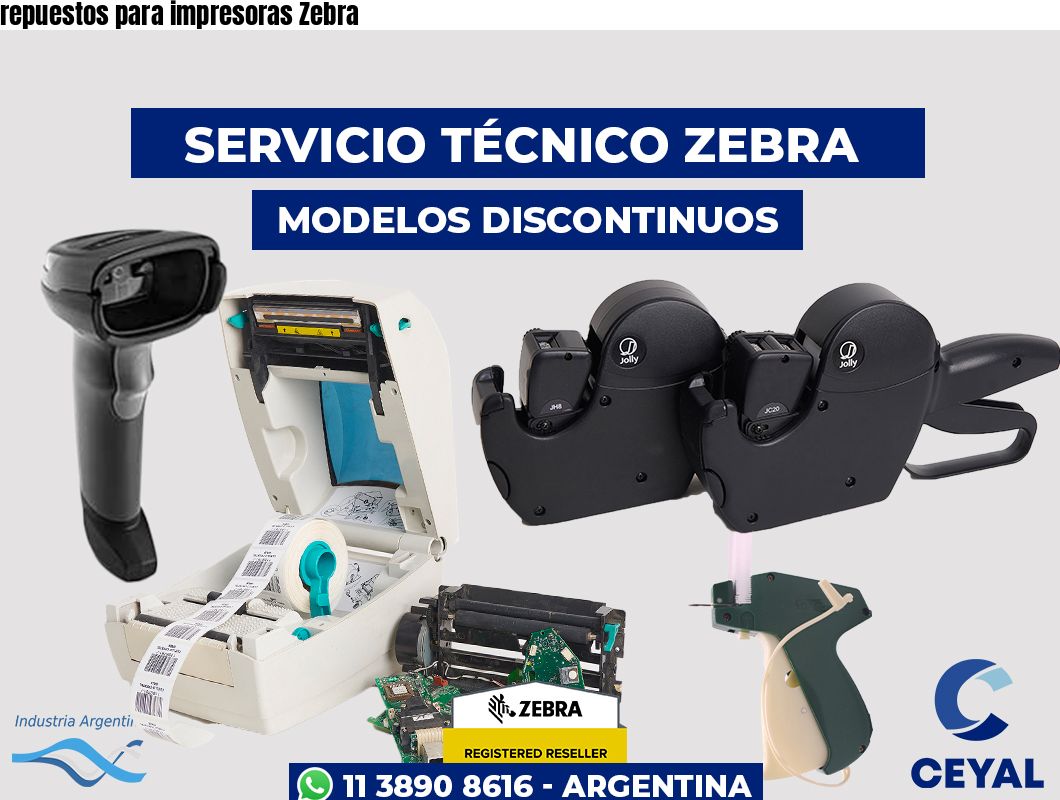 repuestos para impresoras Zebra
