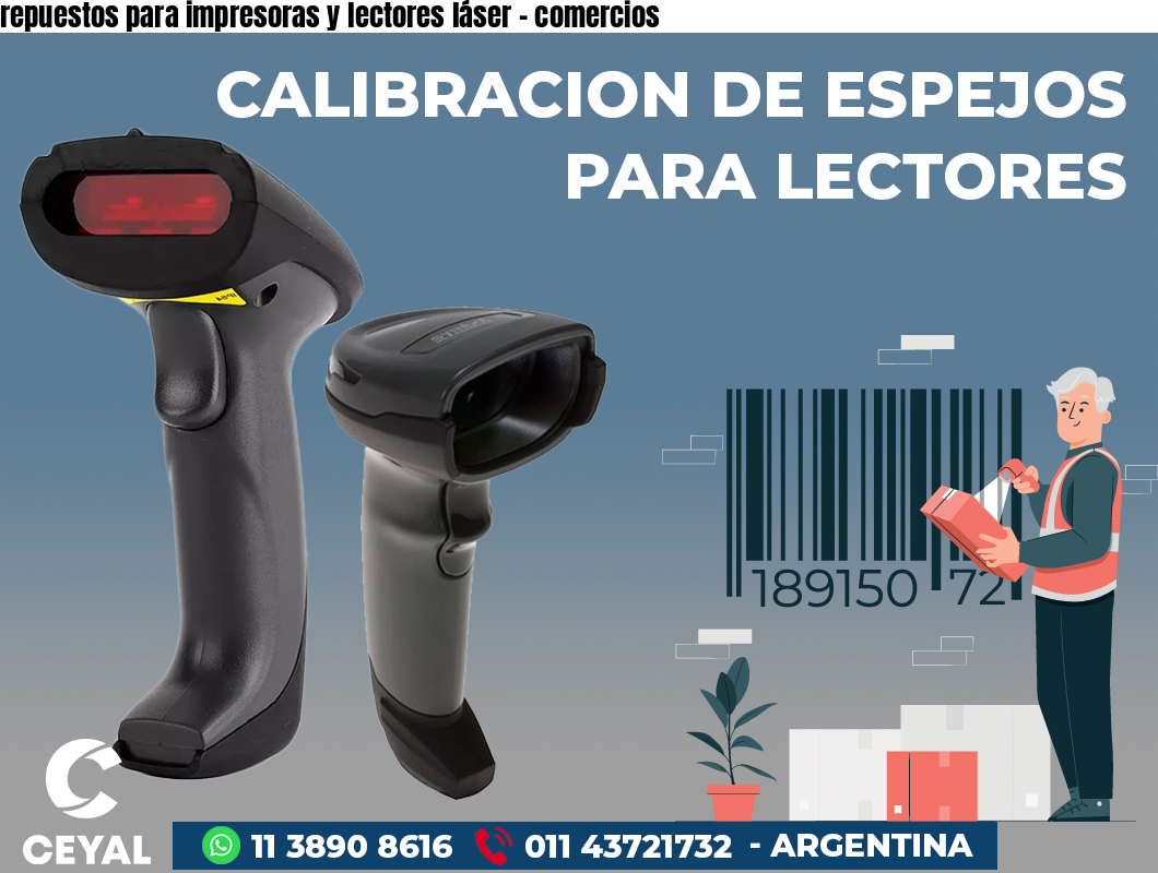 repuestos para impresoras y lectores láser - comercios