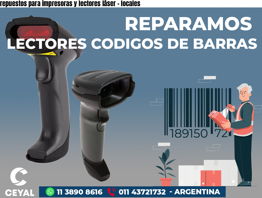 repuestos para impresoras y lectores láser - locales