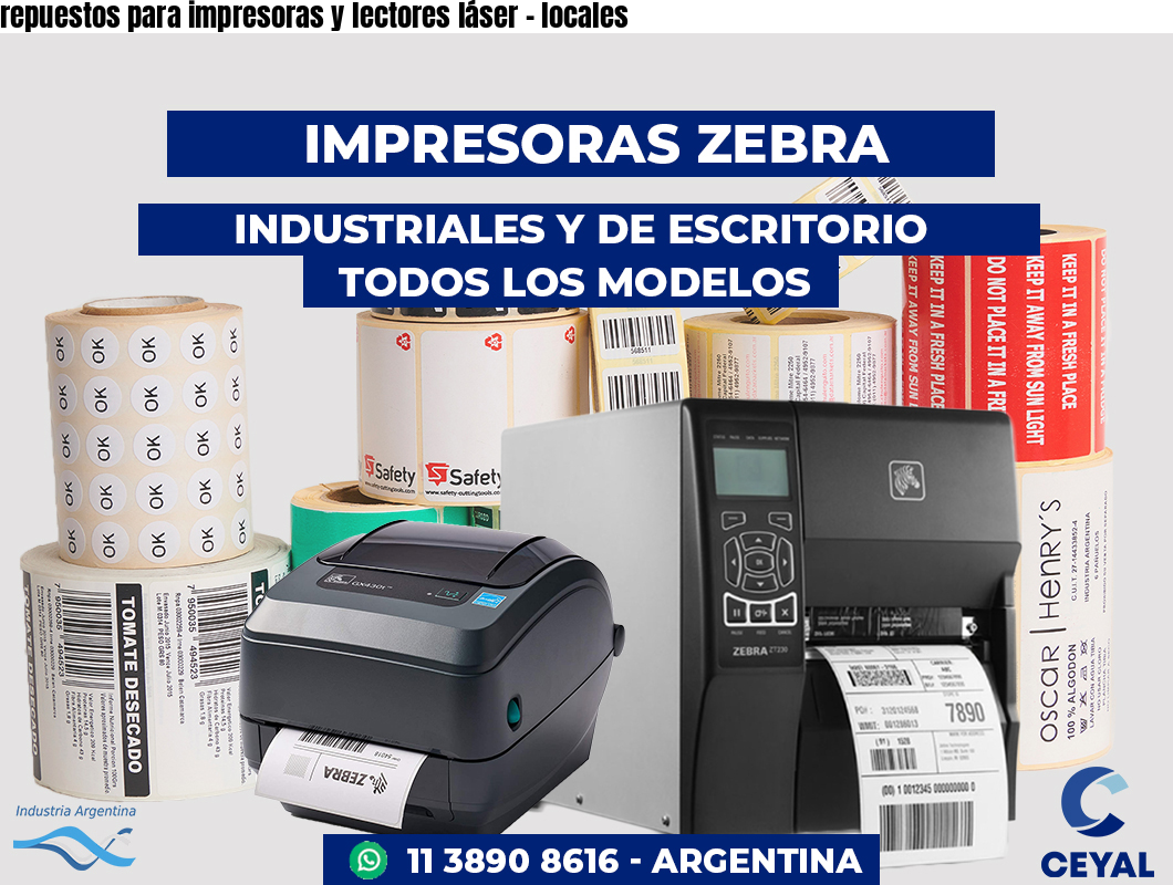 repuestos para impresoras y lectores láser - locales