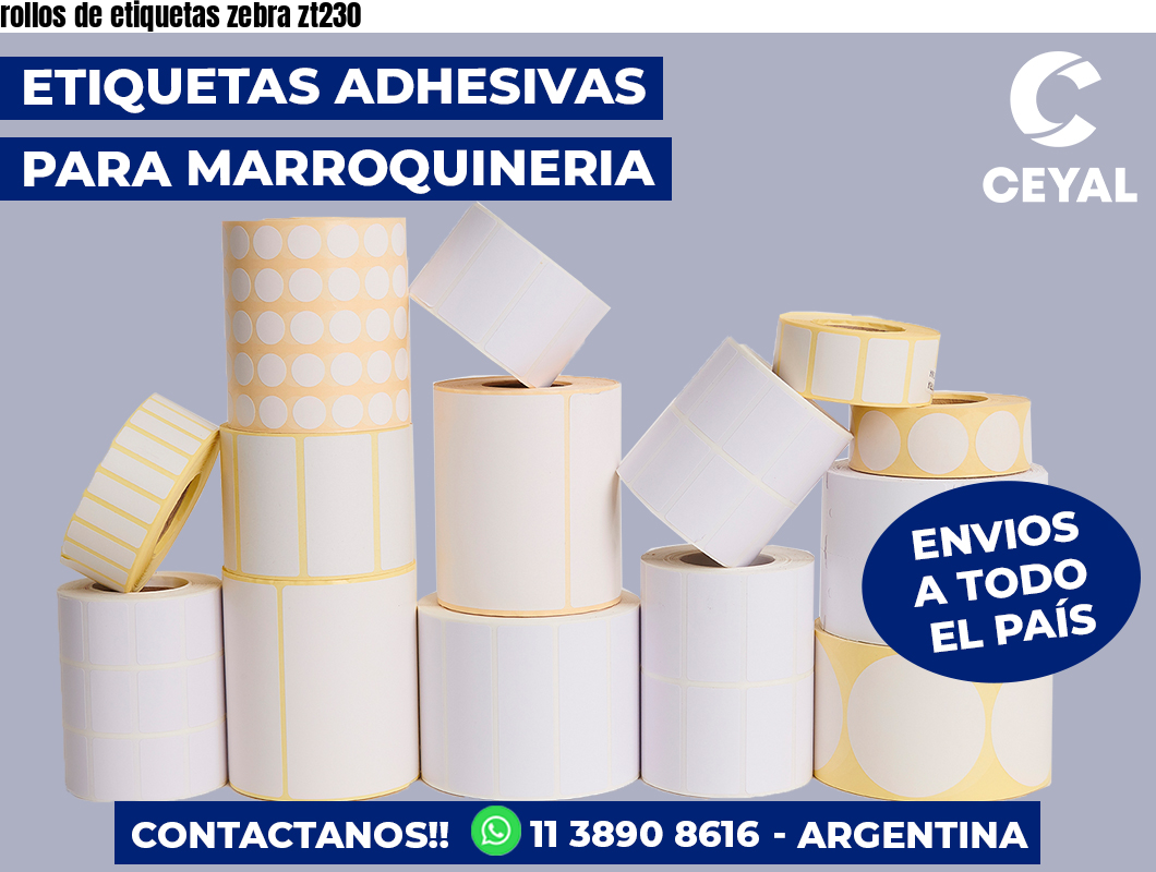 rollos de etiquetas zebra zt230