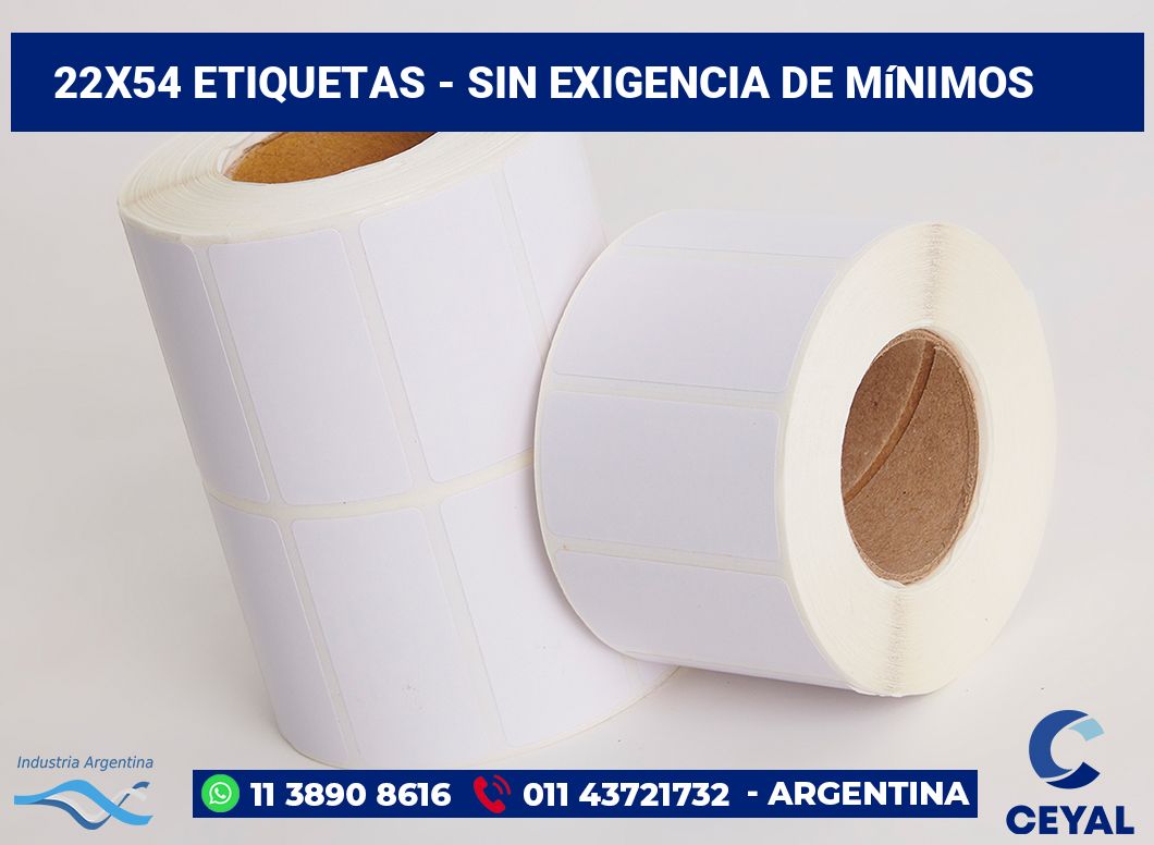 22x54 Etiquetas