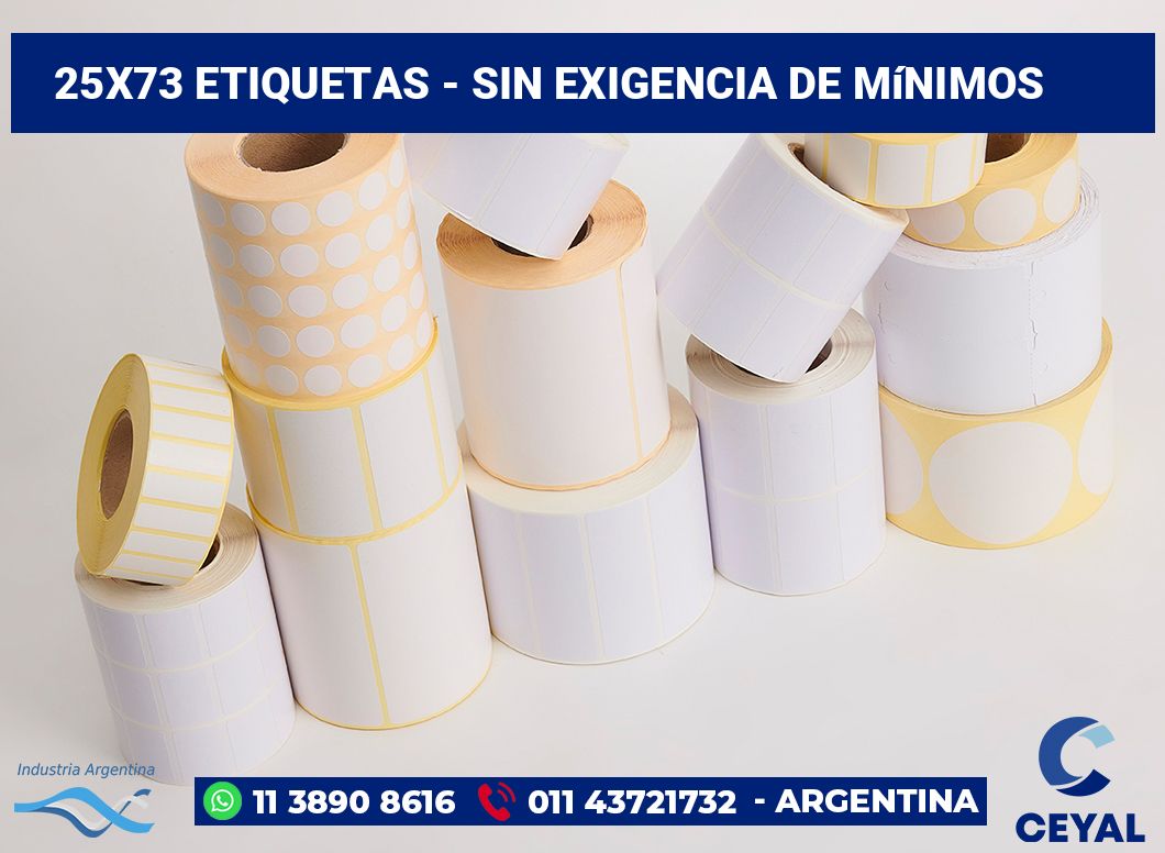 25x73 Etiquetas