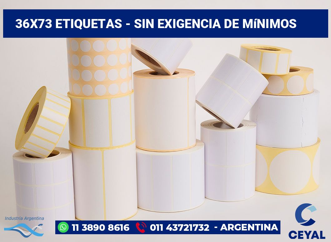 36x73 Etiquetas