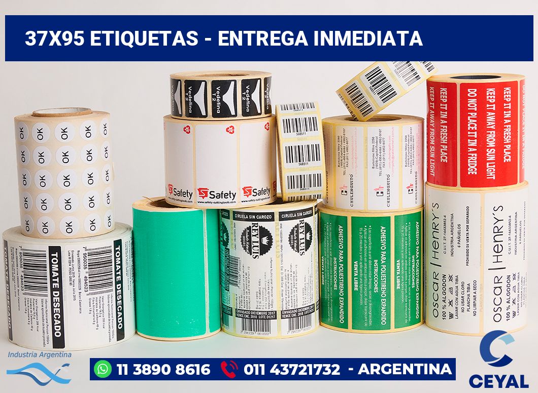 37x95 Etiquetas