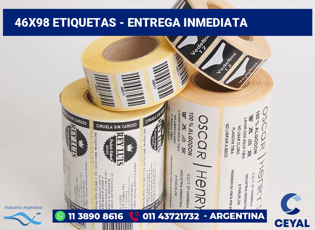 46x98 Etiquetas