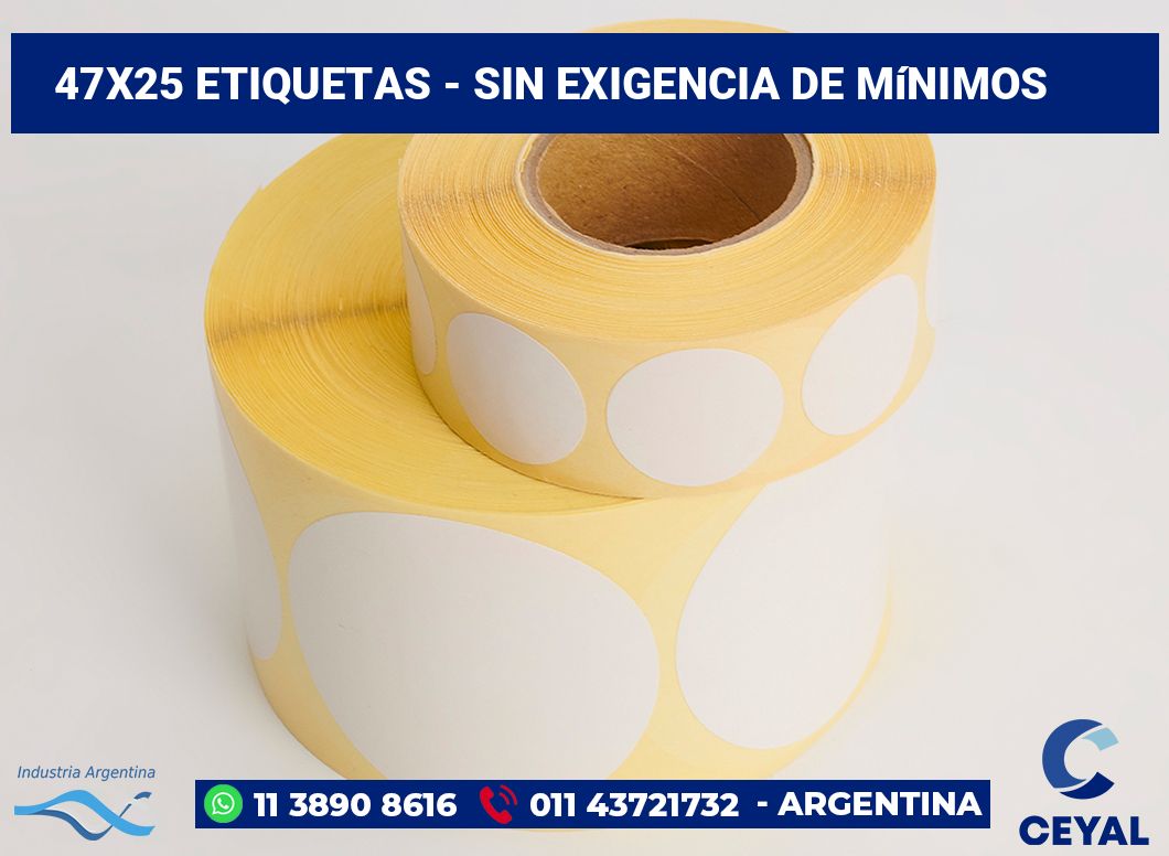 47x25 Etiquetas