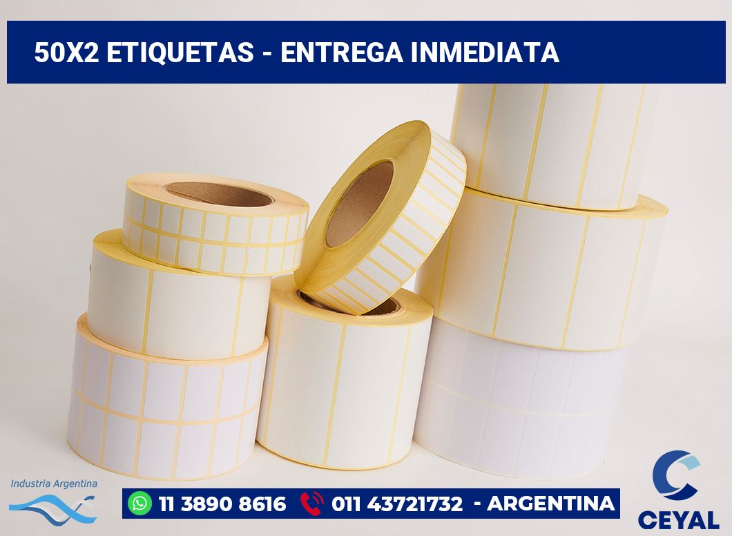 50×2 Etiquetas