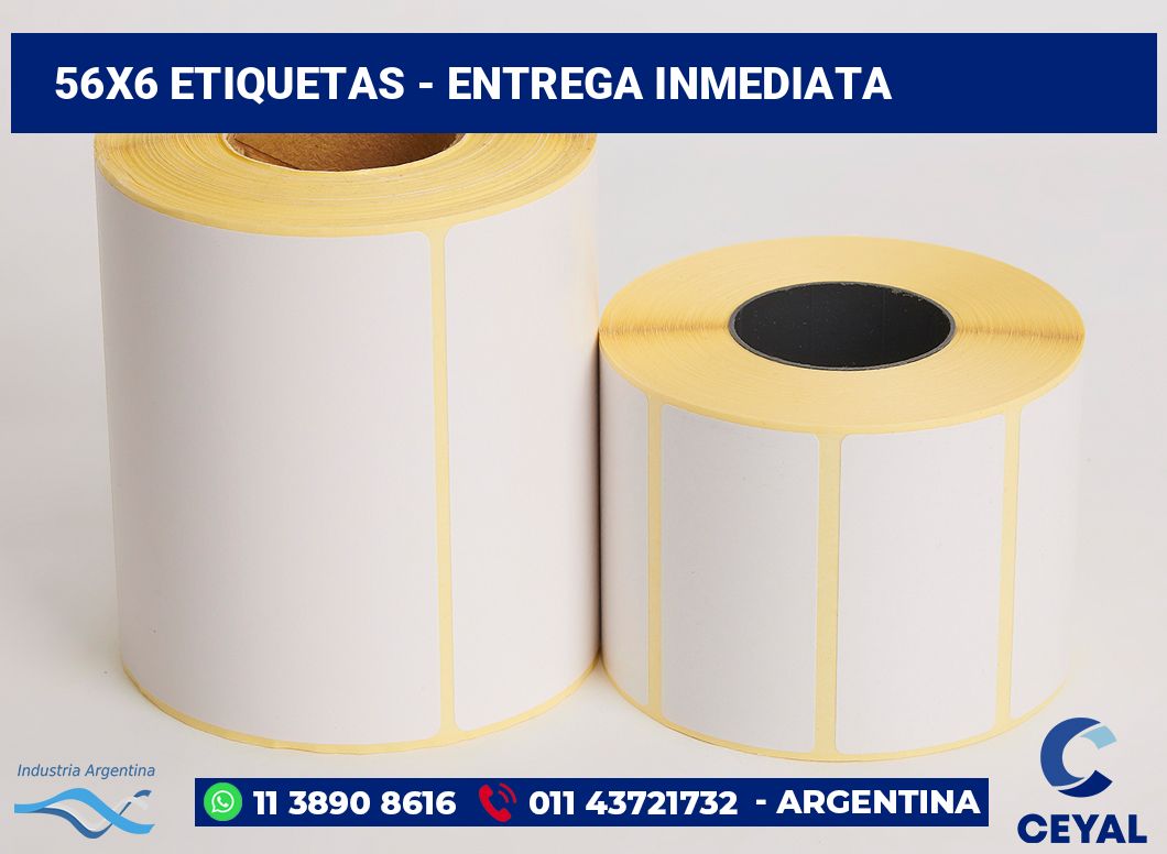 56x6 Etiquetas