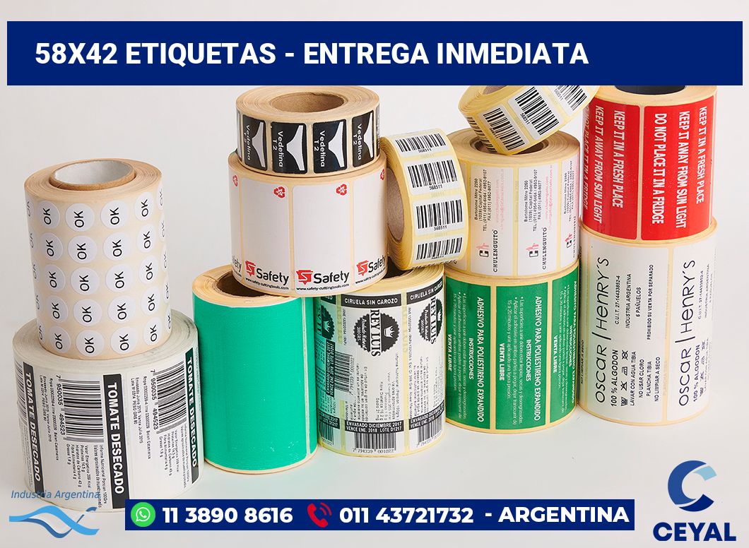 58x42 Etiquetas