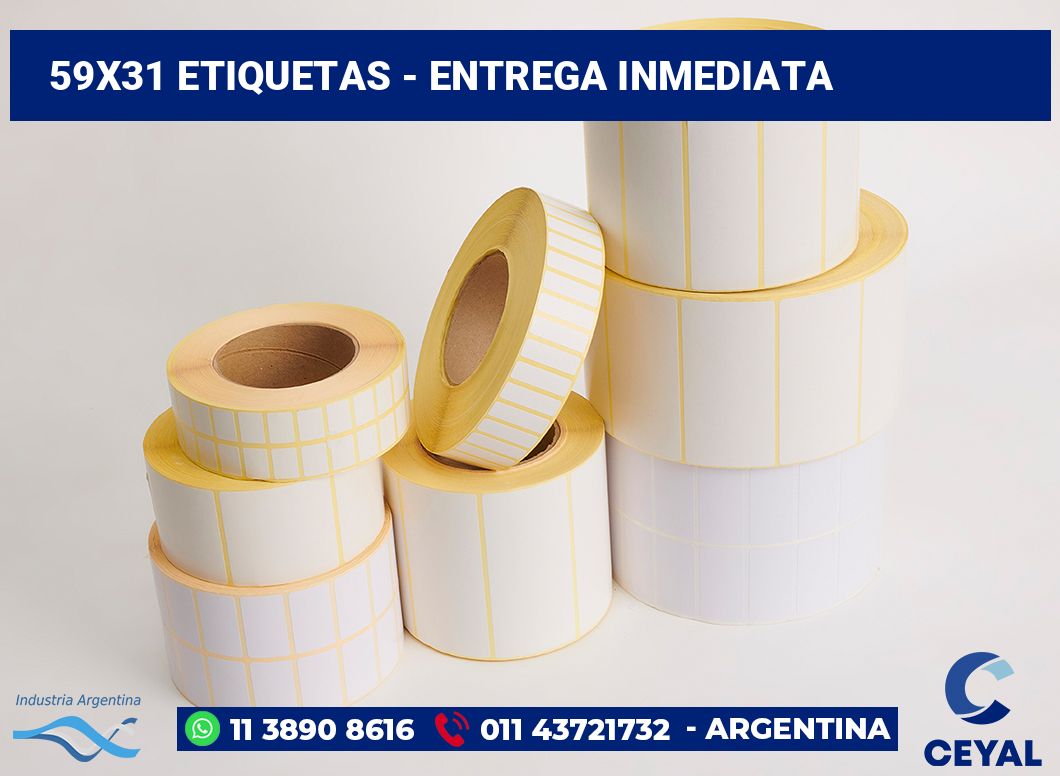 59x31 Etiquetas