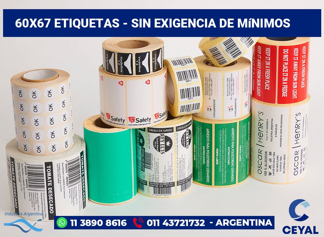 60x67 Etiquetas