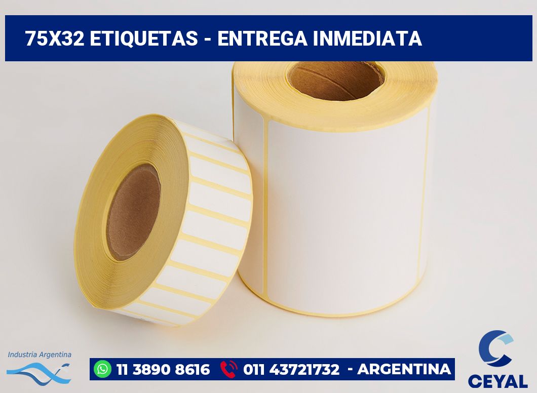 75x32 Etiquetas