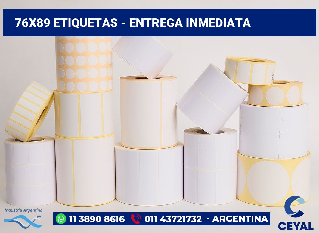 76x89 Etiquetas