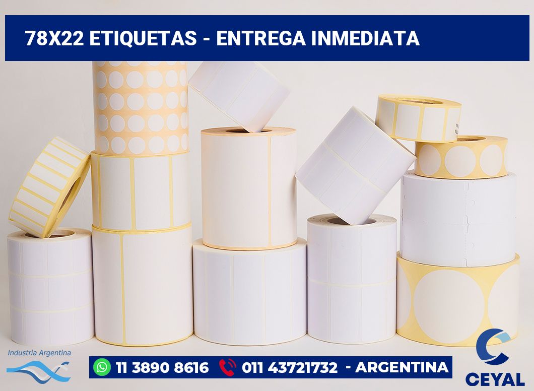 78x22 Etiquetas