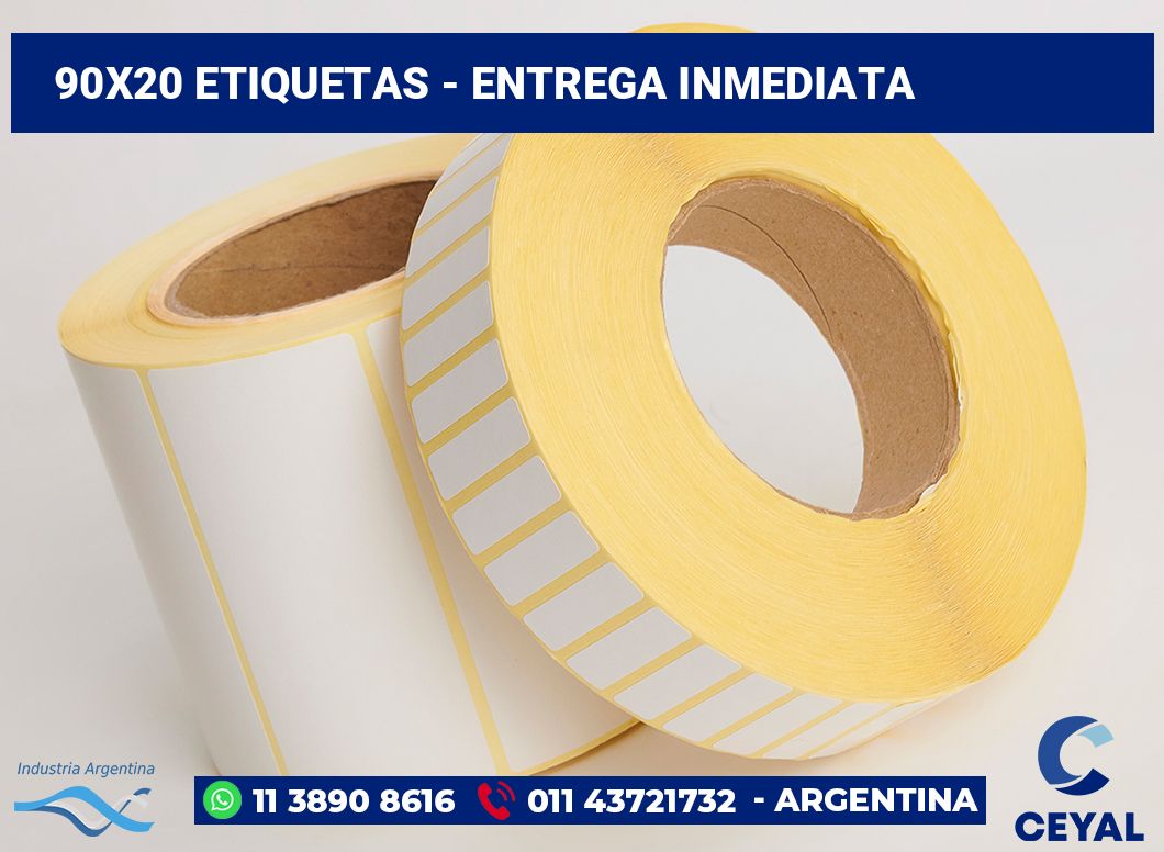 90x20 Etiquetas