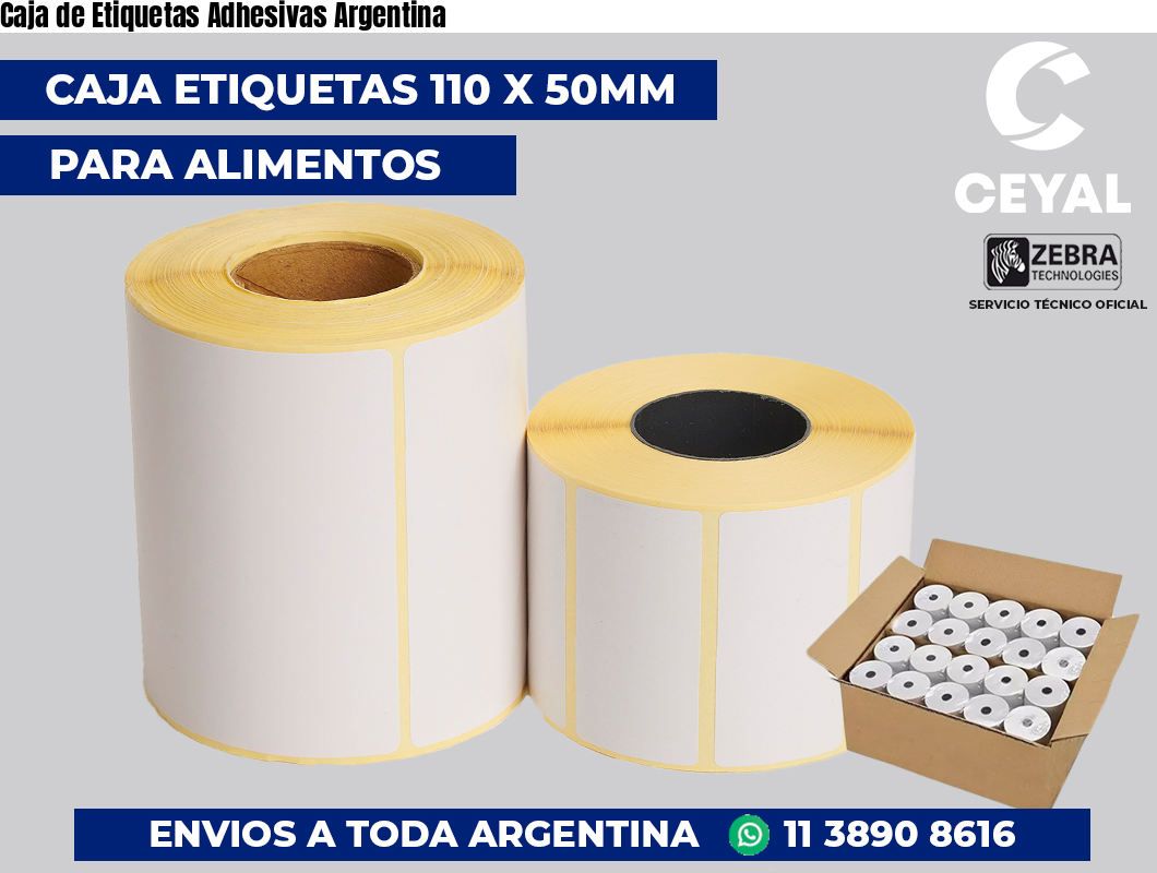 Caja de Etiquetas Adhesivas Argentina