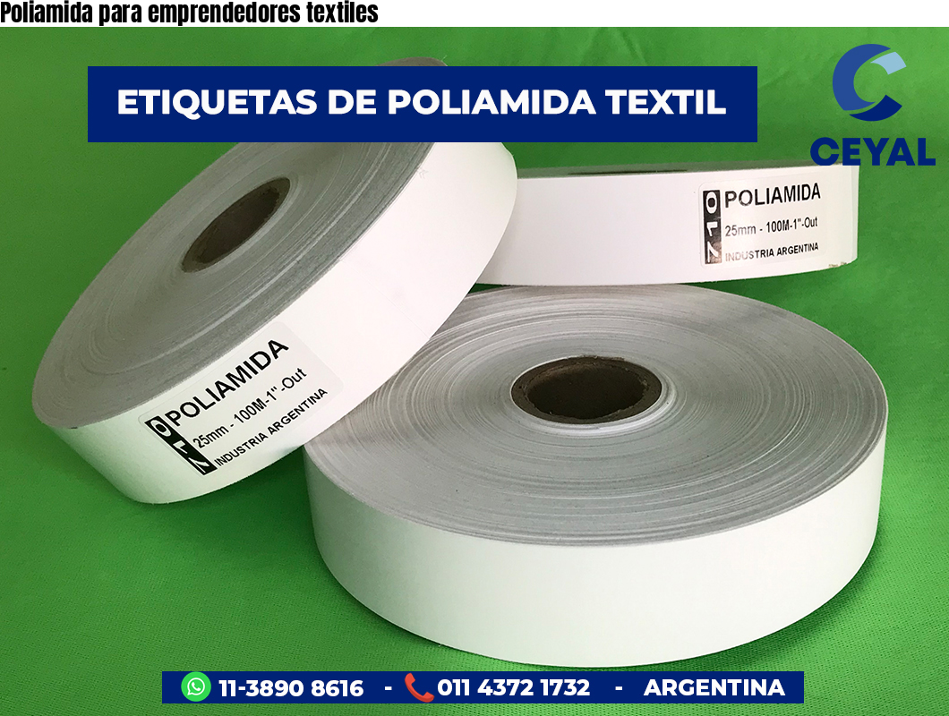 Poliamida para emprendedores textiles