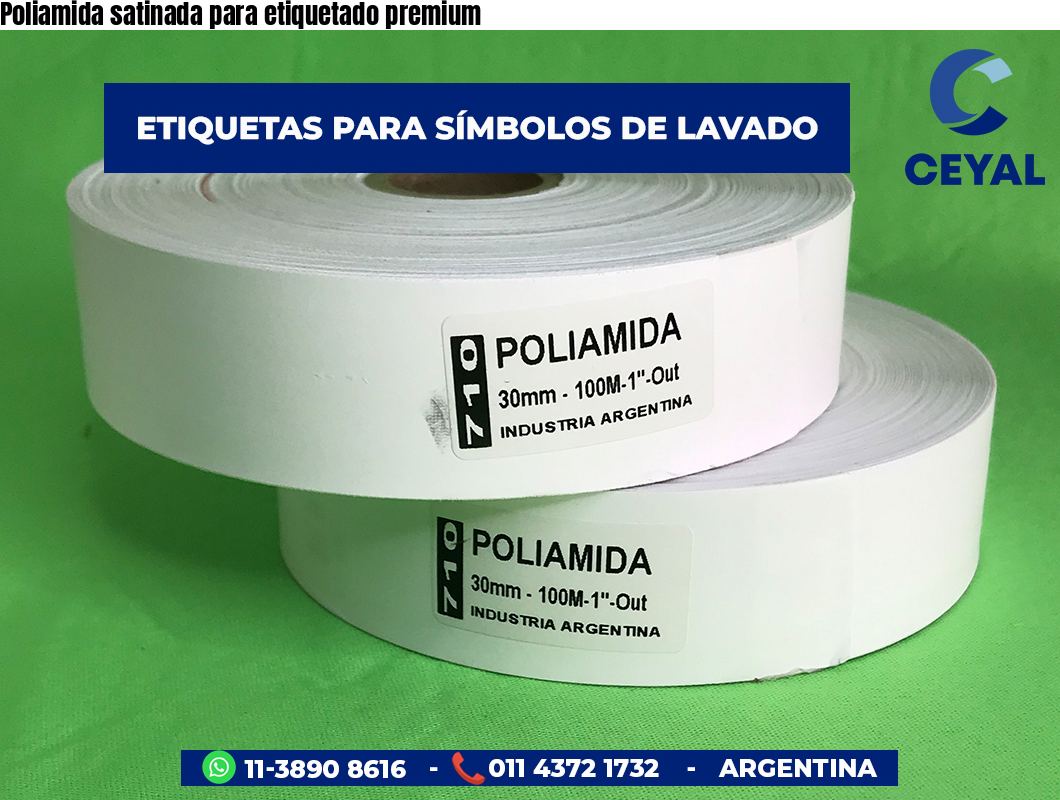 Poliamida satinada para etiquetado premium
