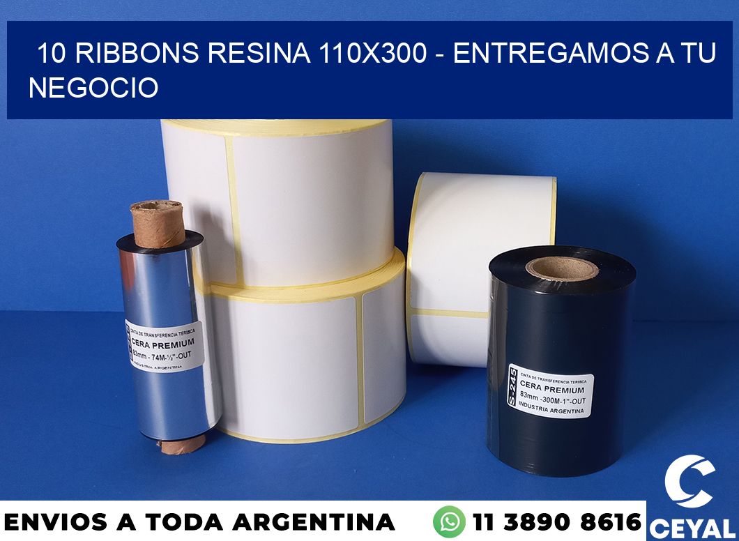 10 Ribbons resina 110×300 – entregamos a tu negocio