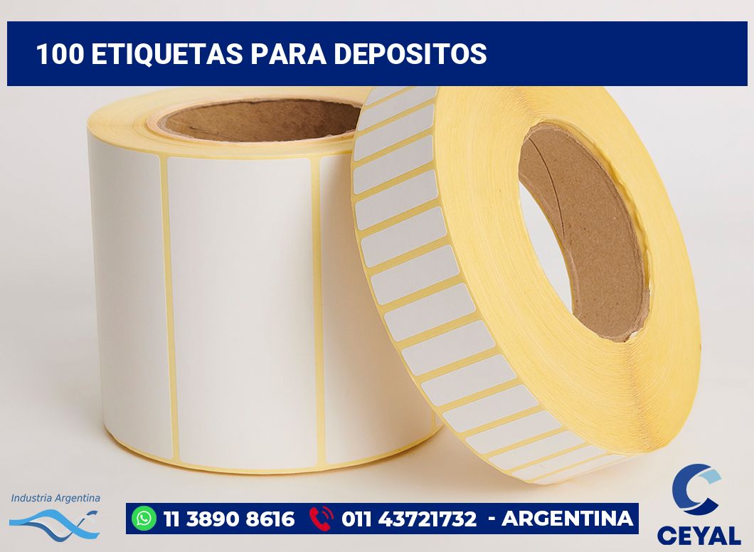 100 Etiquetas para depositos