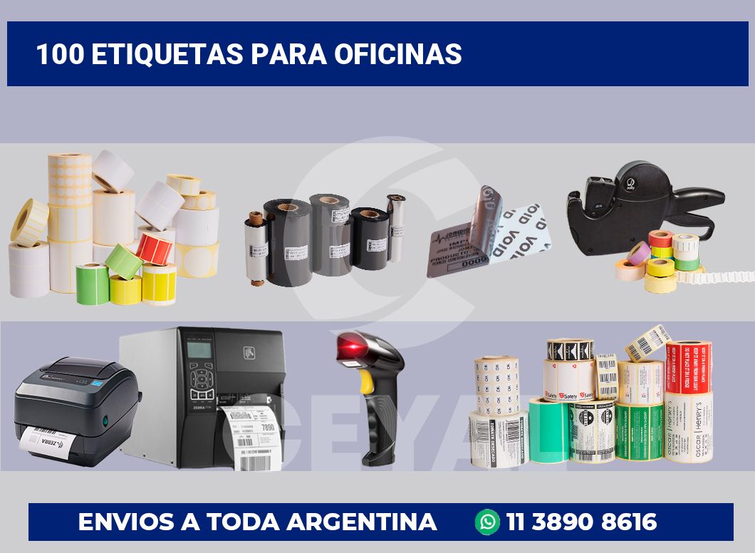 100 Etiquetas para oficinas