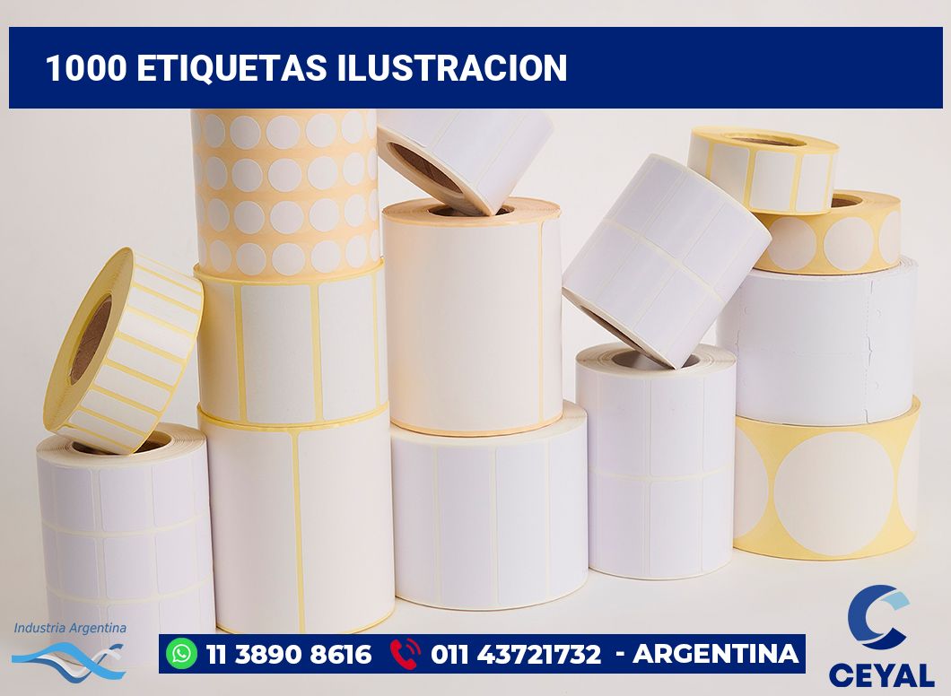 1000 Etiquetas ilustracion