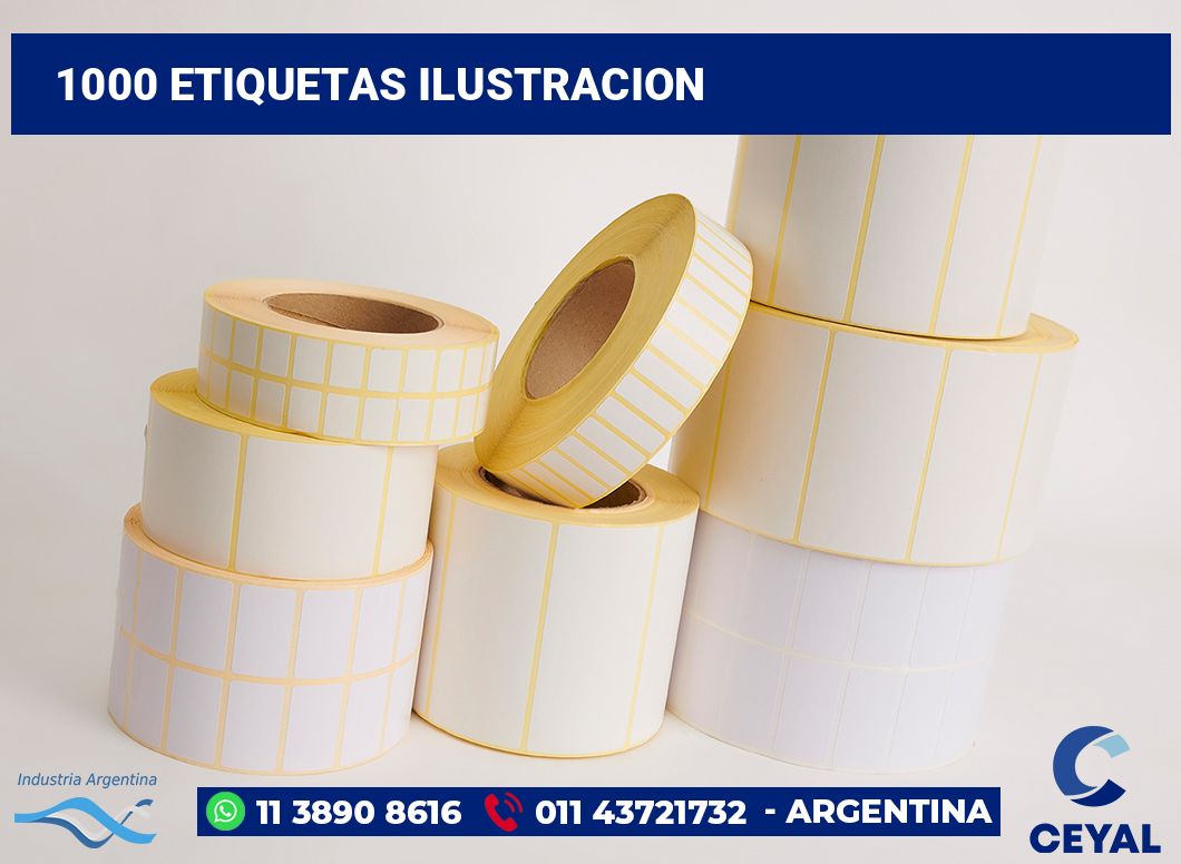 1000 Etiquetas ilustracion