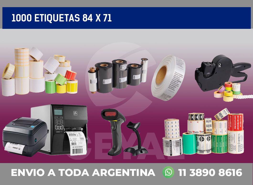 1000 etiquetas 84 x 71