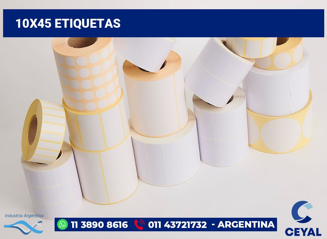 10x45 Etiquetas