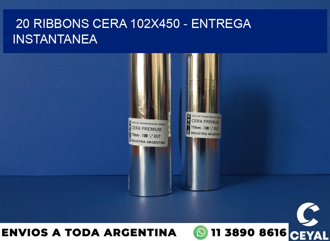 20 Ribbons cera 102×450 – entrega instantanea