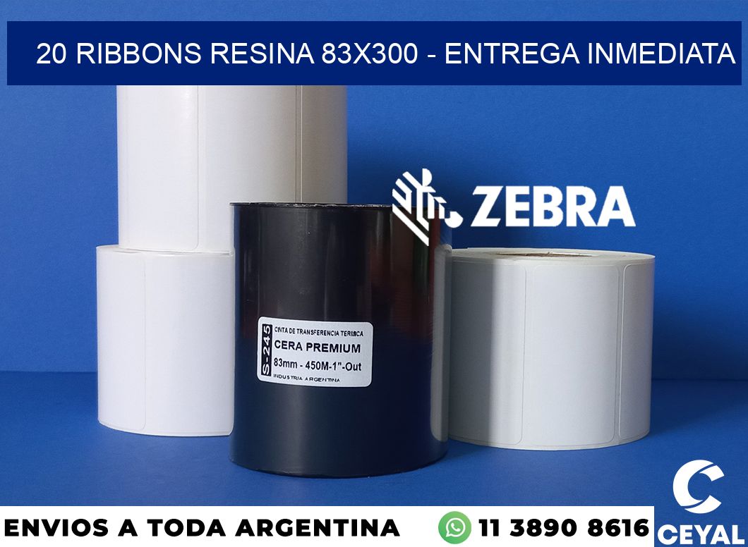 20 Ribbons resina 83x300 - Entrega inmediata