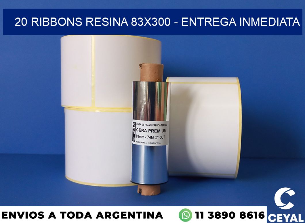 20 Ribbons resina 83×300 – Entrega inmediata