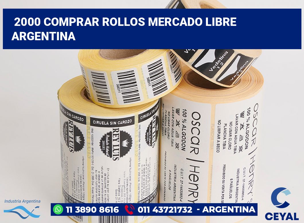 2000 Comprar rollos mercado libre argentina