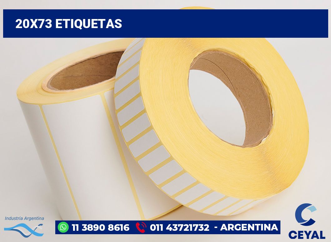 20x73 Etiquetas