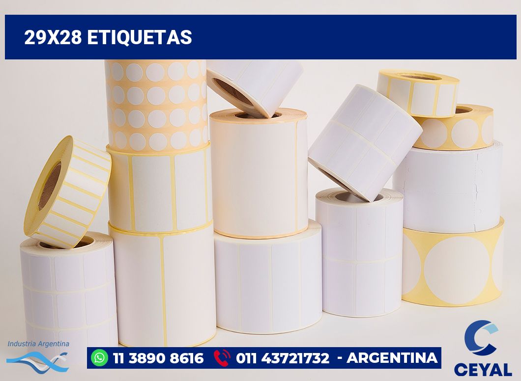 29x28 Etiquetas