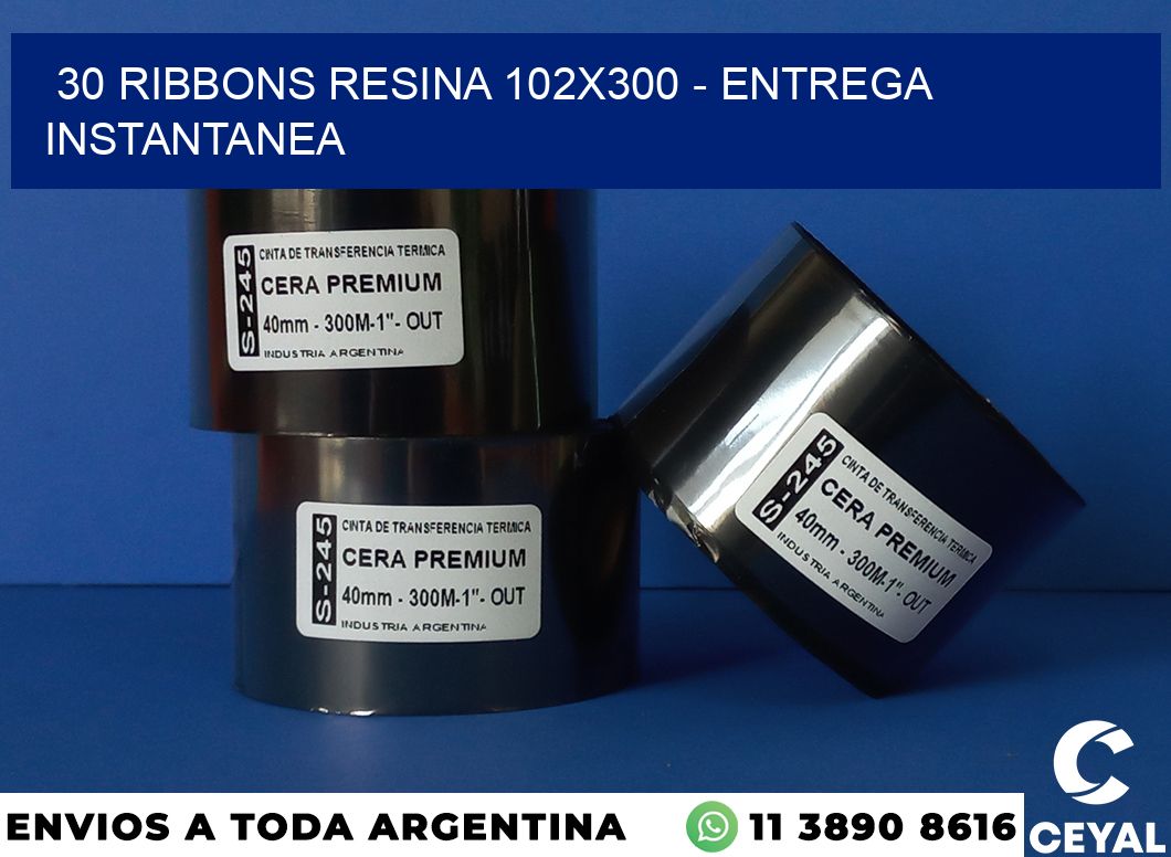 30 Ribbons resina 102×300 – entrega instantanea
