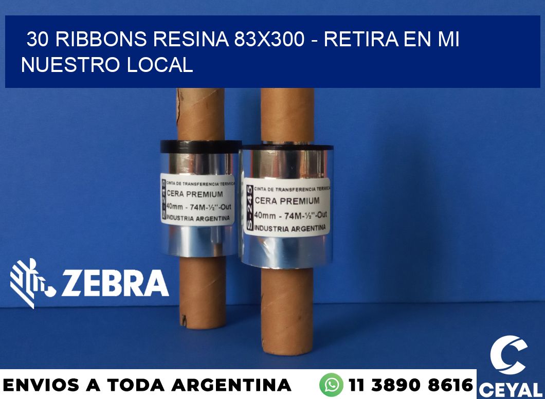 30 Ribbons resina 83x300 - retira en mi nuestro local