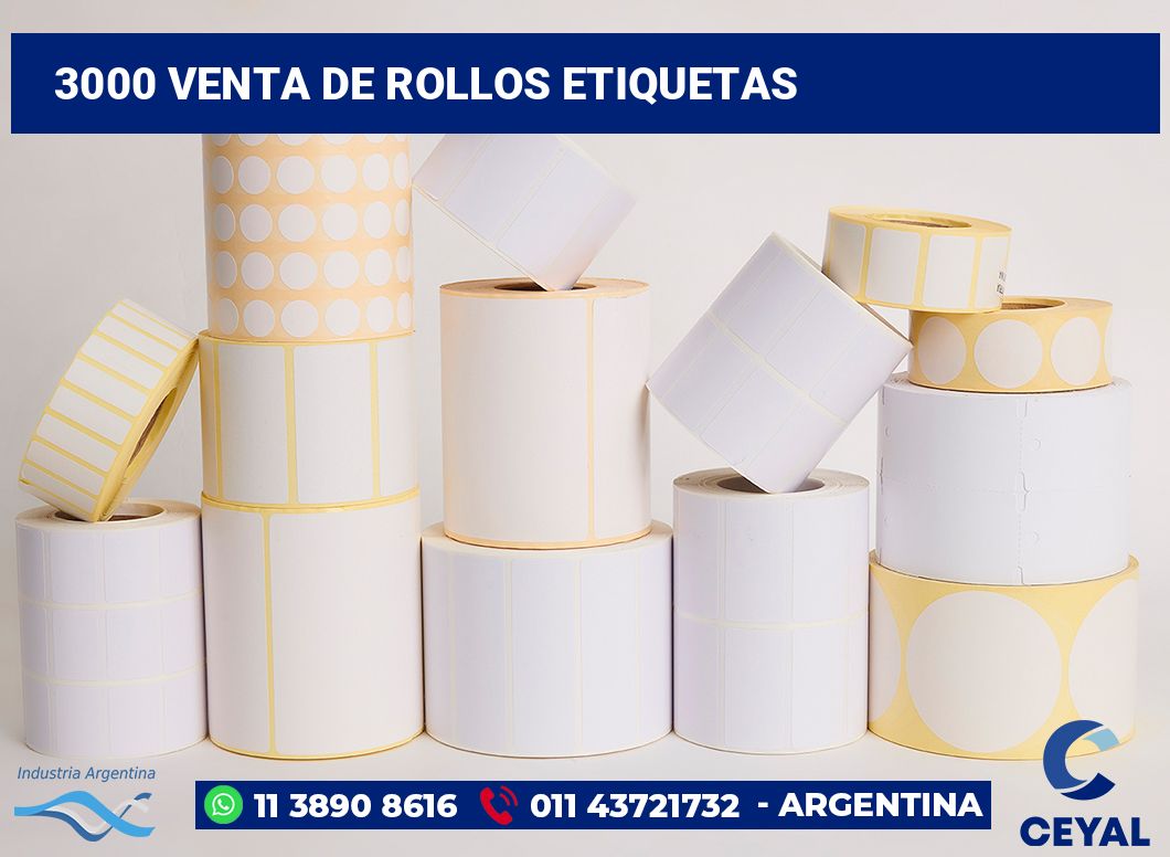 3000 Venta de rollos etiquetas