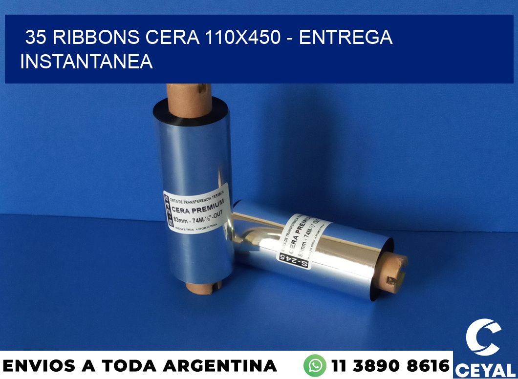 35 Ribbons cera 110×450 – entrega instantanea