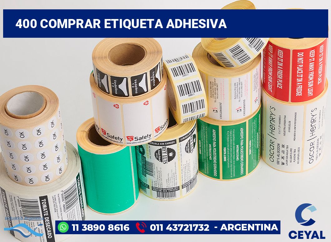 400 Comprar etiqueta adhesiva