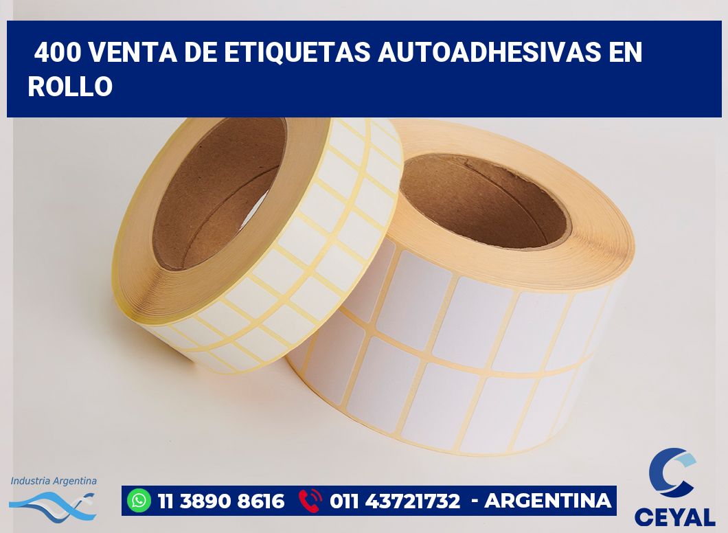 400 Venta de etiquetas autoadhesivas en rollo