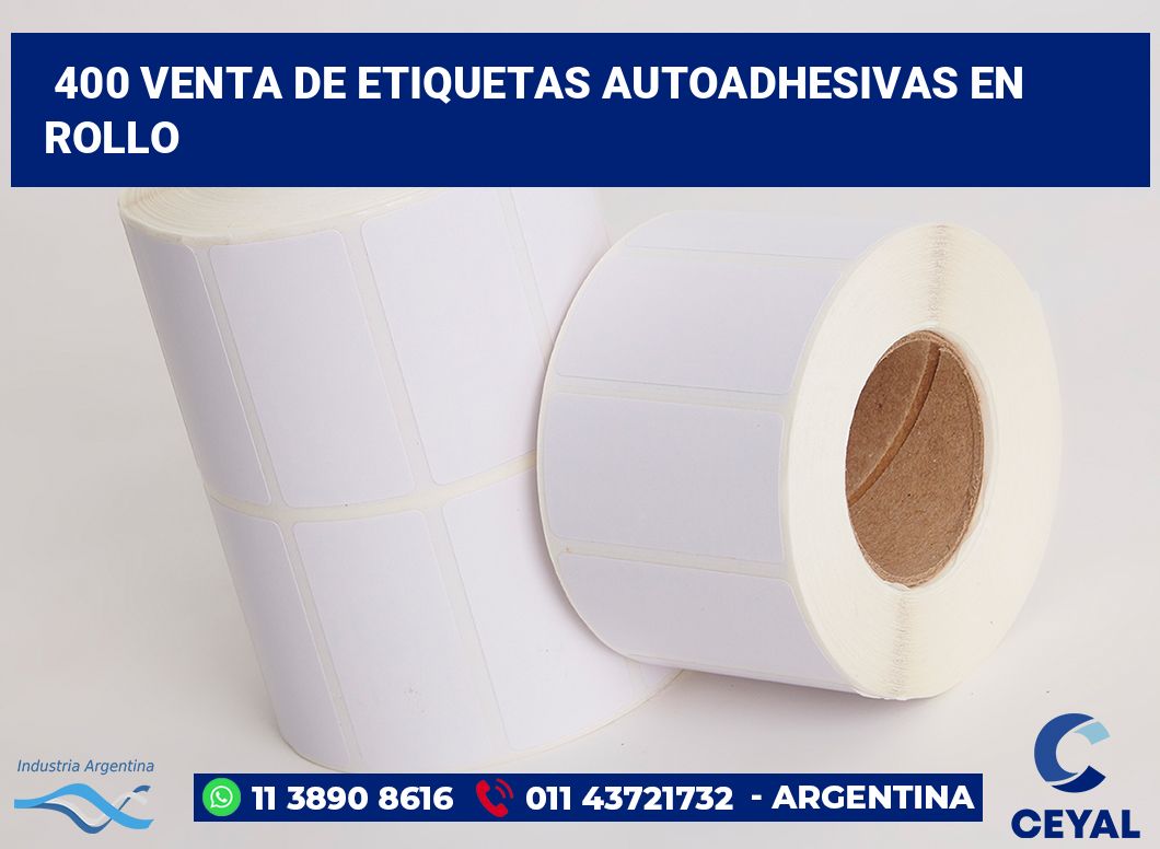 400 Venta de etiquetas autoadhesivas en rollo